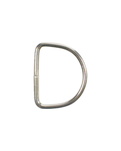 B1039 20mm Silver D Ring