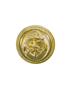 B142 Anchor Gold Shank Button