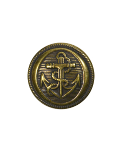 B142 Anchor Old Gold Shank Button