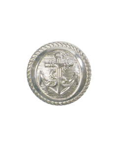 B142 Anchor Silver Shank Button