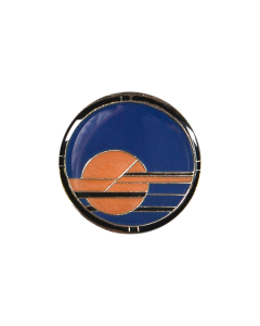 B292 Sunset 28mm Blue Shank Button