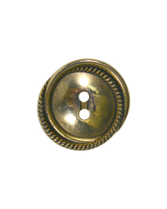 B412 Off Centre Old Gold(05) 2 Hole Button