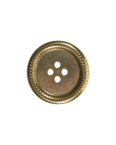 B413 Links Ring Edge Old Gold(05) 4 Hole Button