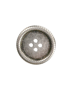 B413 Links Ring Edge Old Silver(45) 4 Hole Button