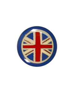 B471 Union Jack Multicoloured Shank Button