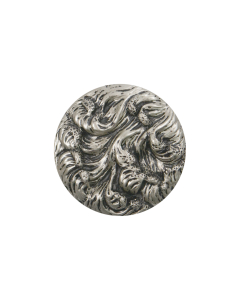 B476 Gothic 60L Antique Silver Shank Button