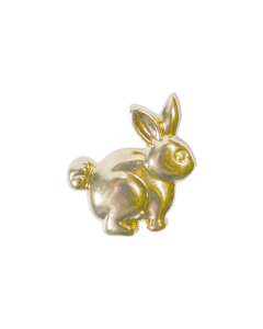 B492 Rabbit 18mm Gold Shank Button