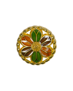 B505 Floral Multi(51/A) Shank Button