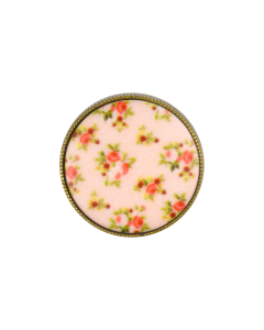 B515 Flower Prints 24L Peach(2536) Shank Button