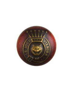 B517 Crest with Saying 36L Red Shank Button