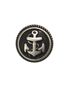 B524 Anchor 14L Silver(19) Shank Button