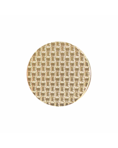 B530 Cross Hatch Gold(03) Shank Button