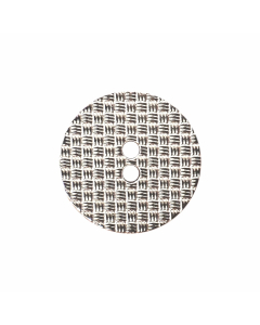 B532 Cross Hatch Silver(09) 2 Hole Button