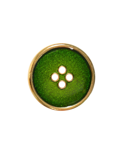 B550 Colour Centre with Gold Rim Green(1/5013) 4 Hole Button