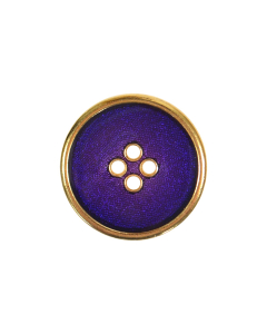 B550 Colour Centre with Gold Rim Purple(1/5015) 4 Hole Button