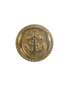 B5 Anchor Gold Shank Button