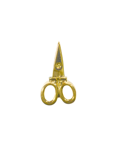 B605 Scissors 22mm Gold Shank Button