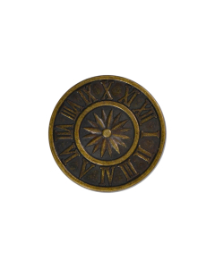 B62 Steampunk Clock Old Brass Shank Button