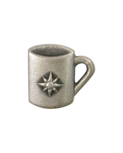 B666 Mug 14mm Old Silver Shank Button