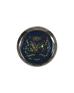 B72 Two Shields Crest 24L Blue(9_383) Shank Button