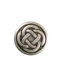 B75 Celtic Knot Old Silver Shank Button