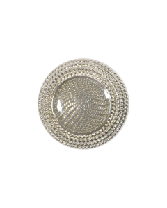 B815 Ornate 36L Silver(2) Shank Button