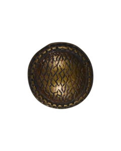B834 Half Dome Ring Edge Old Brass Shank Button
