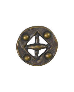 B836 Austrian Look Old Brass Shank Button