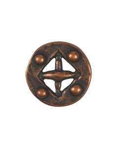 B836 Austrian Look Old Copper Shank Button
