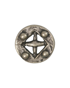 B836 Austrian Look Old Silver Shank Button