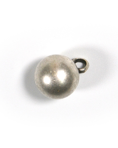 B843 Full Ball Old Silver Shank Button