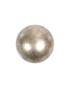 B844 Full Dome Old Silver Shank Button