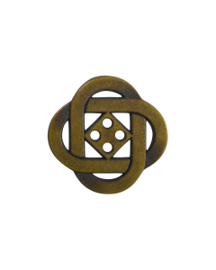 B845 Celtic Knot Brass(10) 4 Hole Button