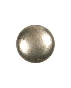 B854 Half Dome Old Silver Shank Button