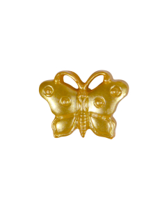 G85 Butterfly 18mm Yellow Shank Button