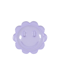 K100 Flower Smiley Face 29L Lilac(15) Shank Button