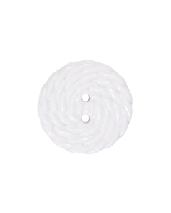 K125 Cord Textured Look 24L White 2 Hole Button