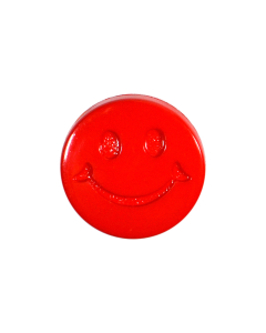 K1496 Smiley Face 30L Red(36A) Shank Button