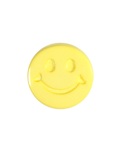 K1496 Smiley Face 24L Yellow(3) Shank Button