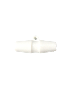 K153 Central Groove 32mm White Toggle