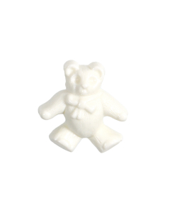 K1785 Teddy Bear 30L White Shank Button