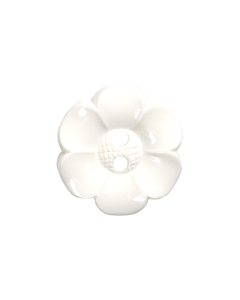 K267 Flower 60L White 2 Hole Button