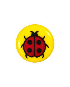 K353 Ladybird 23L Yellow(D11) Shank Button