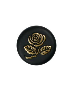 K38 Rose 40L Gold Shank Button