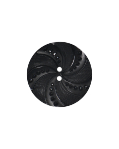 K5 Textured Swirl Pattern 70L Black 2 Hole Button