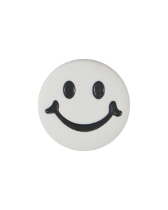 K610 Smiley Face 24L White(009) Shank Button