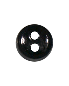 K617 Round 10L Black 2 Hole Button