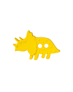 K61 Triceratops 37mm Yellow 2 Hole Button