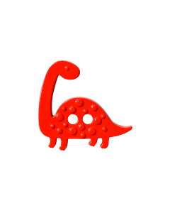 K63 Brontosaurus 29mm Red 2 Hole Button