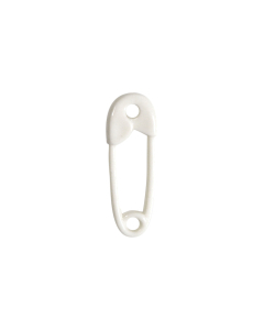 K749 34mm White Nappy Pin